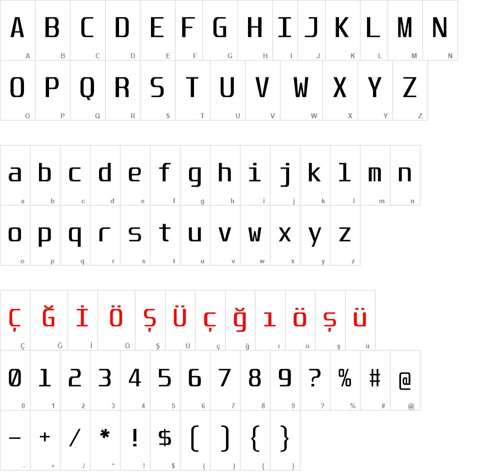 Unispace Font Ailesi font